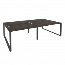 Onix Рабочая станция на О-образном м/к O.MO-D.RS-4.3.8 Дуб Мали/Металл Антрацит 2760*1635*750