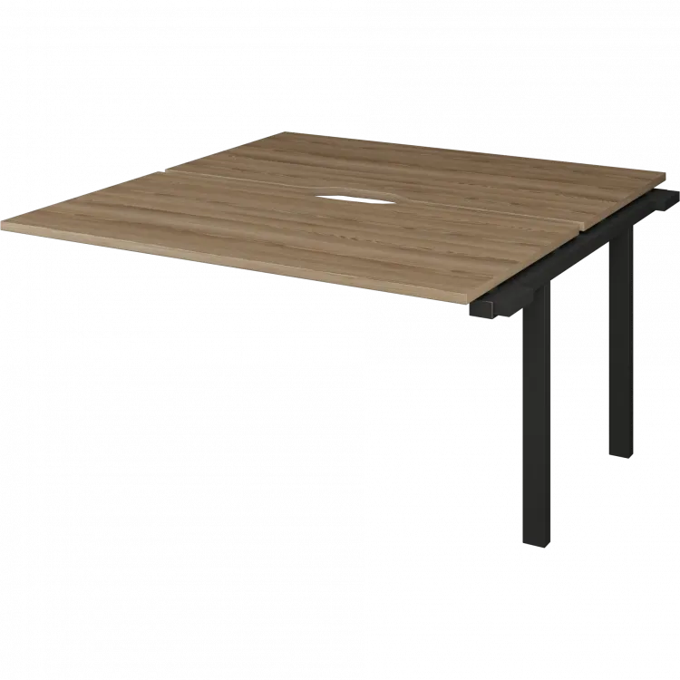 Модуль двойной на металлокаркасе НТМП.ПО.Б2-120Э Дуб сафари/Антрацит 1200x1496x750 Аргентум-МП