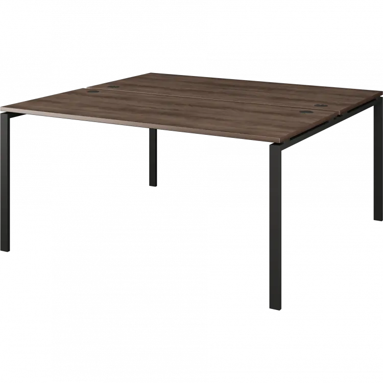 Бенч двойной на 2 рабочих места АМБ-004 Лагос/Антрацит 1600x1496x760 Арго-М