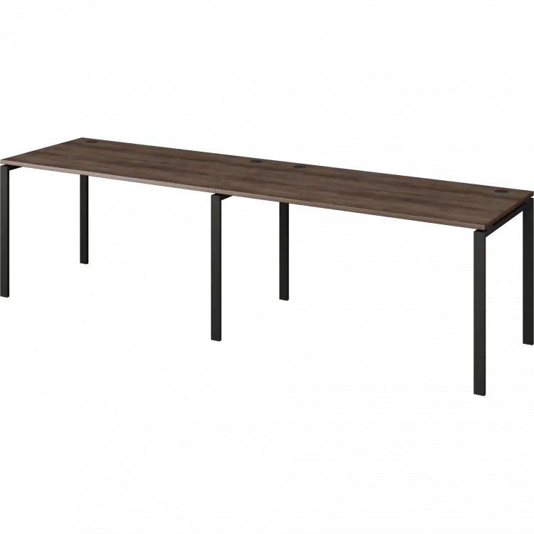 Бенч линейный на 2 рабочих места АМБЛ-003 Лагос/Антрацит 2800x730x760 Арго-М