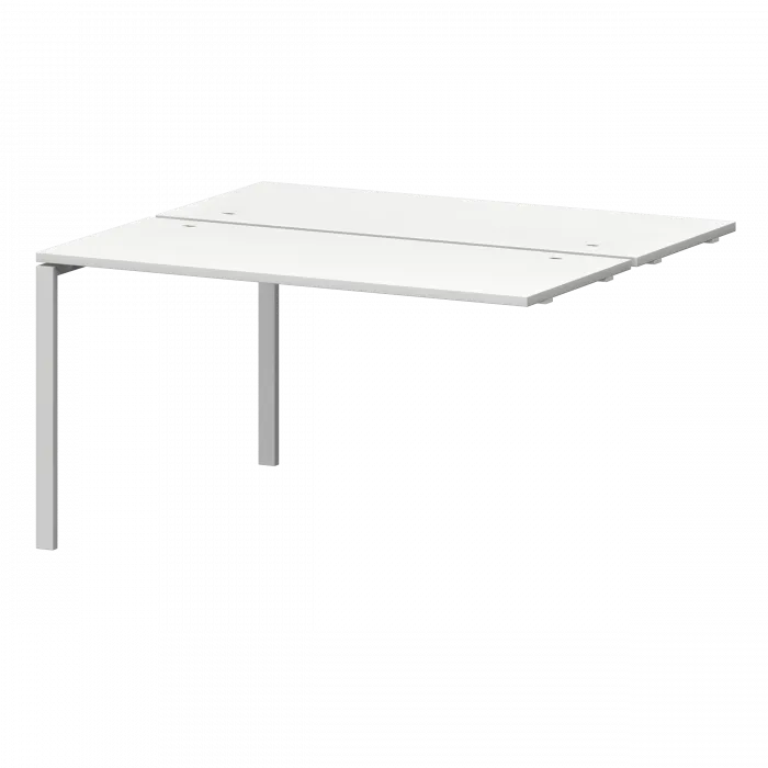 Модуль двойной универсальный на металлокаркасе СМС2-П-12К.120Э.Пр25 Белый/Белый 1200x1236x750 Смарт