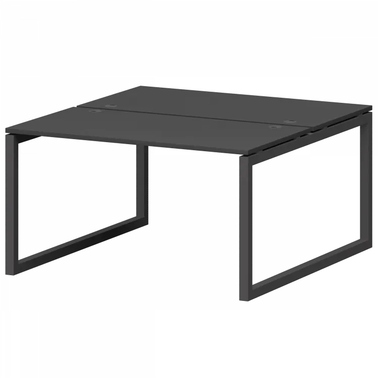 Бенч двойной на металлокаркасе СМС2-О-10К.149.Пр50 Графит/Антрацит 1000x1496x750 Смарт