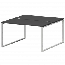 Бенч двойной на металлокаркасе СМС2-О-10К.149.Пр25 Графит/Белый 1000x1496x750 Смарт