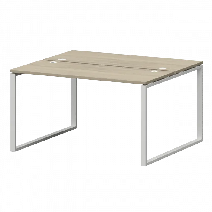 Бенч двойной на металлокаркасе СМС2-О-12К.120.Пр25 Кронберг/Белый 1200x1236x750 Смарт