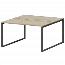 Бенч двойной на металлокаркасе СМС2-О-18К.149.Пр25 Кронберг/Антрацит 1800x1496x750 Смарт