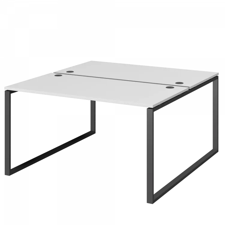 Бенч двойной на 2 рабочих места АМБ.О-004 Белый/Антрацит 1600x1496x760 Арго-М