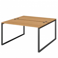 Бенч двойной на 2 рабочих места АМБ.О-003.60 Ольха/Антрацит 1400x1236x760 Арго-М