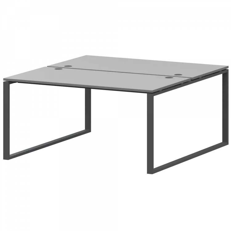 Бенч двойной на 2 рабочих места АМБ.О-003 Серый/Антрацит 1400x1496x760 Арго-М