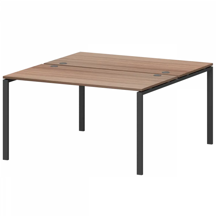 Бенч двойной на 2 рабочих места АМБ-002.60 Темный шимо/Антрацит 1200x1236x760 Арго-М