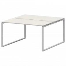 Бенч двойной на 2 рабочих места АМБ.О-002 Ясень шимо/Белый 1200x1496x760 Арго-М