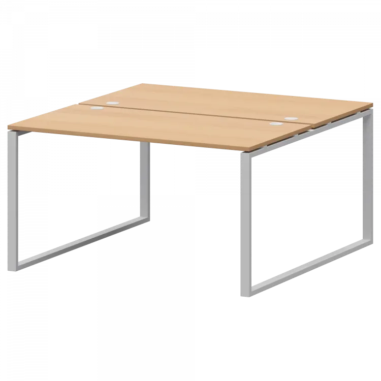 Бенч двойной на 2 рабочих места АМБ.О-003.60 Ольха/Белый 1400x1236x760 Арго-М