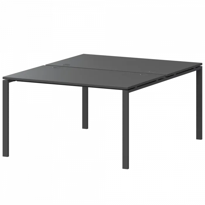 Бенч двойной на 2 рабочих места АМБ-002 Антрацит/Антрацит 1200x1496x760 Арго-М