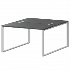 Бенч двойной на 2 рабочих места АМБ.О-002 Антрацит/Белый 1200x1496x760 Арго-М