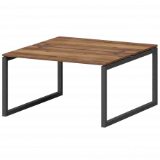 Бенч двойной на металлокаркасе СМС2-О-18К.149.Пр50 Таксония/Антрацит 1800x1496x750 Смарт