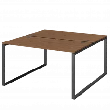 Бенч двойной на 2 рабочих места АМБ.О-002 Орех/Антрацит 1200x1496x760 Арго-М