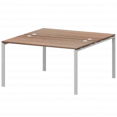 Бенч двойной на 2 рабочих места АМБ-003.60 Темный шимо/Белый 1400x1236x760 Арго-М