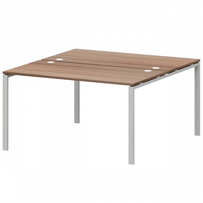 Бенч двойной на 2 рабочих места АМБ-005 Темный шимо/Белый 1800x1496x760 Арго-М