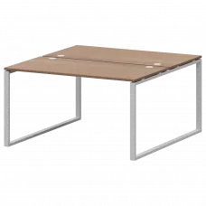 Бенч двойной на 2 рабочих места АМБ.О-002 Орех/Белый 1200x1496x760 Арго-М