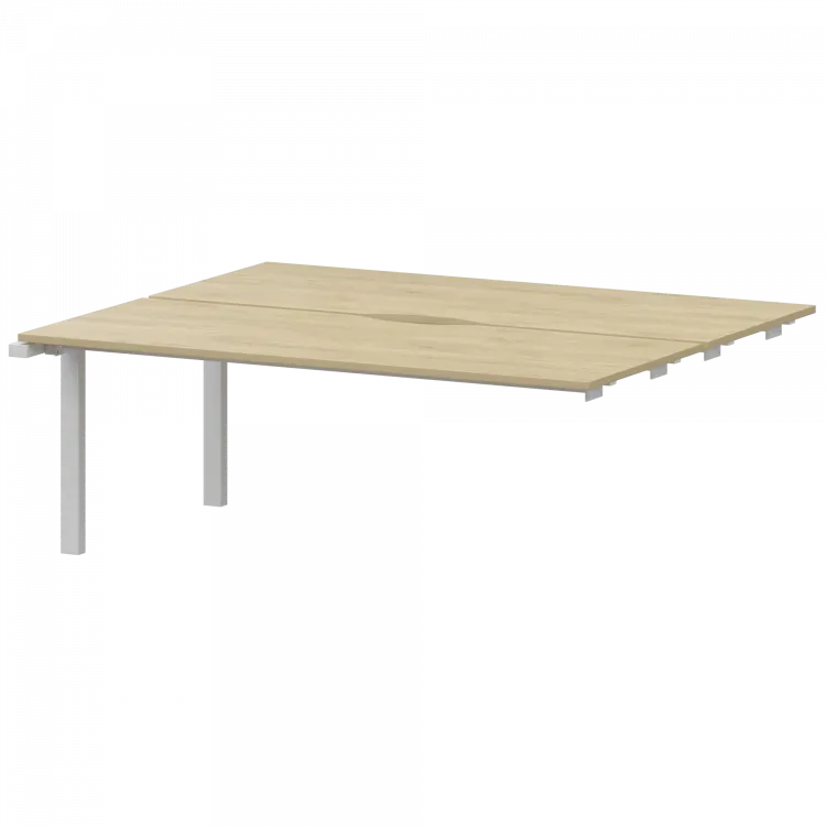 Модуль двойной на металлокаркасе НТМП.ПО.Б2-180Э Баттл Рок/Белый 1800x1496x750 Аргентум-МП