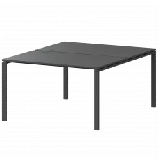 Бенч двойной на 2 рабочих места АМБ-002.60 Антрацит/Антрацит 1200x1236x760 Арго-М