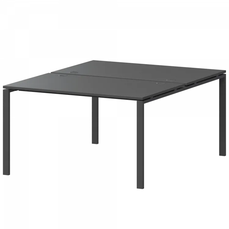 Бенч двойной на 2 рабочих места АМБ-002.60 Антрацит/Антрацит 1200x1236x760 Арго-М