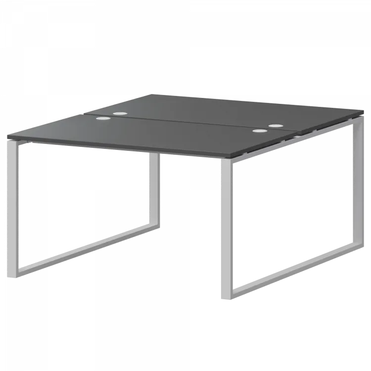 Бенч двойной на 2 рабочих места АМБ.О-002.60 Антрацит/Белый 1200x1236x760 Арго-М