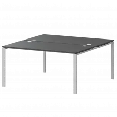 Бенч двойной на 2 рабочих места АМБ-003.60 Антрацит/Белый 1400x1236x760 Арго-М