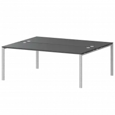 Бенч двойной на 2 рабочих места АМБ-005 Антрацит/Белый 1800x1496x760 Арго-М