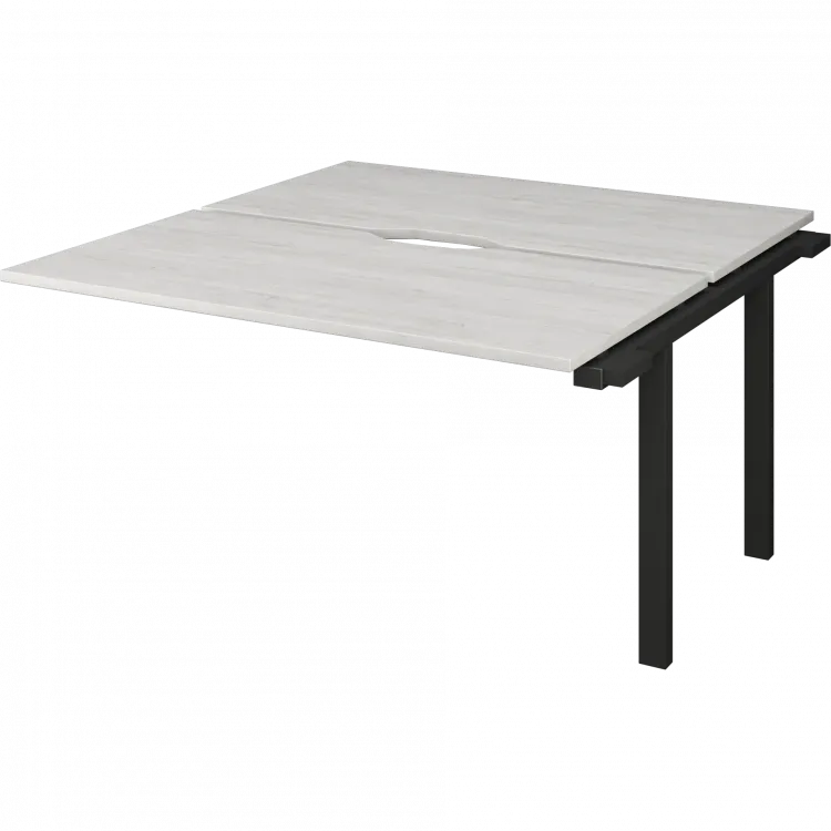 Модуль двойной на металлокаркасе НТМП.ПО.Б2-140Э Сосна винтер/Антрацит 1400x1496x750 Аргентум-МП