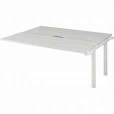 Модуль двойной на металлокаркасе НТМП.ПО.Б2-200Э Сосна винтер/Белый 2000x1496x750 Аргентум-МП