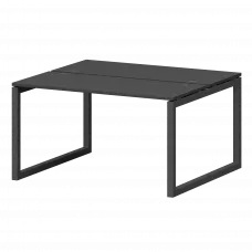 Бенч двойной на металлокаркасе СМС2-О-12К.120.Пр50 Графит/Антрацит 1200x1236x750 Смарт