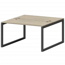 Бенч двойной на металлокаркасе СМС2-О-18К.149.Пр50 Кронберг/Антрацит 1800x1496x750 Смарт