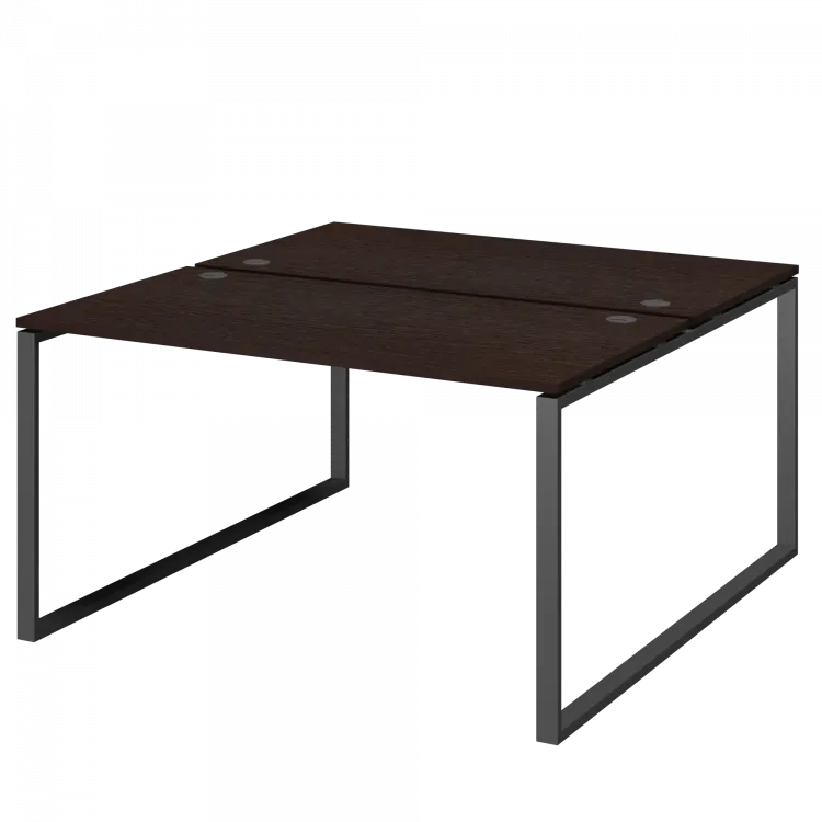 Бенч двойной на 2 рабочих места АМБ.О-003 Дуб венге/Антрацит 1400x1496x760 Арго-М