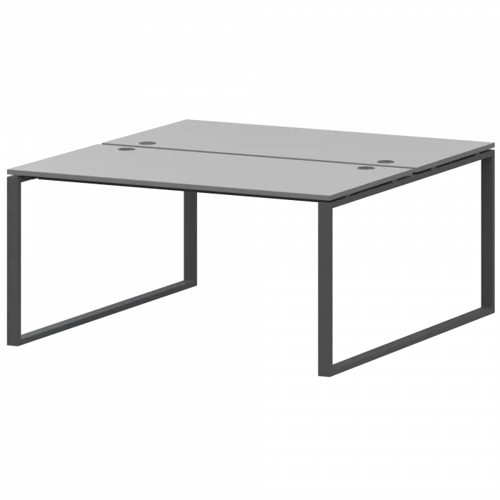 Бенч двойной на 2 рабочих места АМБ.О-004 Серый/Антрацит 1600x1496x760 Арго-М