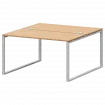 Бенч двойной на 2 рабочих места АМБ.О-003 Ольха/Белый 1400x1496x760 Арго-М