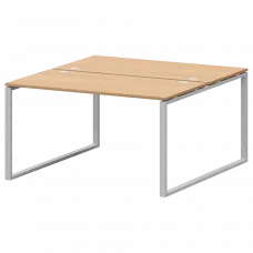 Бенч двойной на 2 рабочих места АМБ.О-003 Ольха/Белый 1400x1496x760 Арго-М