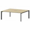 Бенч двойной на 2 рабочих места на металлокаркасе НТМП.П.Б2-180 Баттл Рок/Антрацит 1800x1496x750 Аргентум-МП