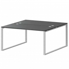 Бенч двойной на 2 рабочих места АМБ.О-003 Антрацит/Белый 1400x1496x760 Арго-М