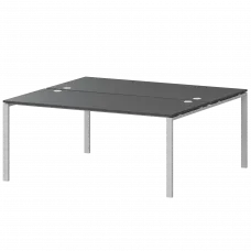 Бенч двойной на 2 рабочих места АМБ-004 Антрацит/Белый 1600x1496x760 Арго-М