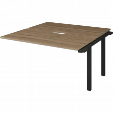 Модуль двойной на металлокаркасе НТМП.ПО.Б2-160Э Дуб сафари/Антрацит 1600x1496x750 Аргентум-МП