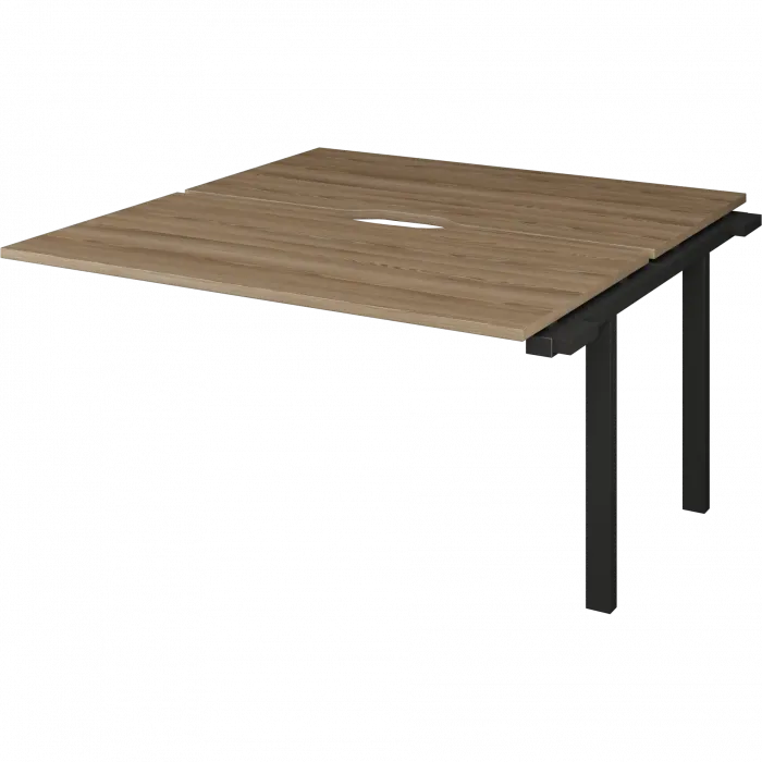 Модуль двойной на металлокаркасе НТМП.ПО.Б2-160Э Дуб сафари/Антрацит 1600x1496x750 Аргентум-МП