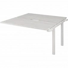 Модуль двойной на металлокаркасе НТМП.ПО.Б2-140Э Сосна винтер/Белый 1400x1496x750 Аргентум-МП