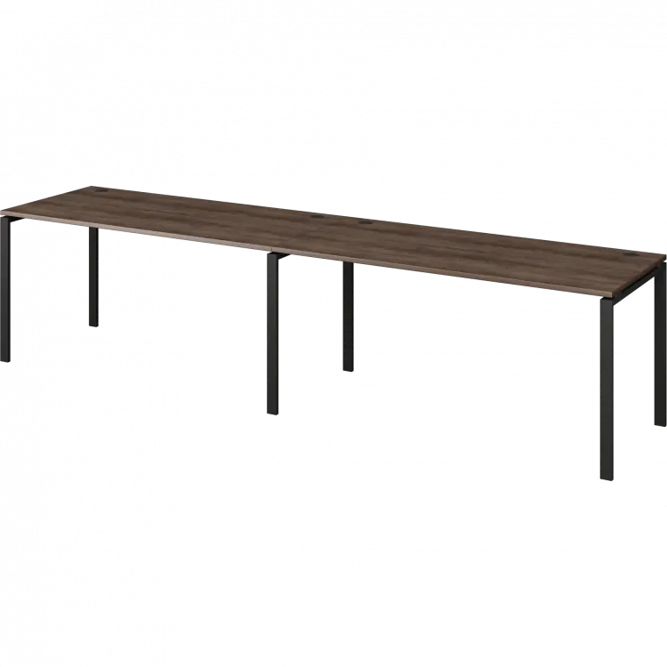 Бенч линейный на 2 рабочих места АМБЛ-004 Лагос/Антрацит 3200x730x760 Арго-М