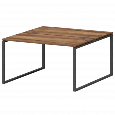 Бенч двойной на металлокаркасе СМС2-О-12К.149.Пр25 Таксония/Антрацит 1200x1496x750 Смарт