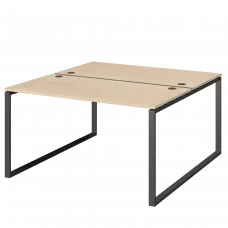 Бенч двойной на 2 рабочих места АМБ.О-005 Бук/Антрацит 1800x1496x760 Арго-М