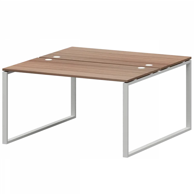 Бенч двойной на 2 рабочих места АМБ.О-004 Темный шимо/Белый 1600x1496x760 Арго-М