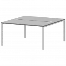 Бенч двойной на 2 рабочих места АМБ-002 Серый/Белый 1200x1496x760 Арго-М