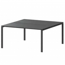 Бенч двойной на 2 рабочих места АМБ-003.60 Антрацит/Антрацит 1400x1236x760 Арго-М