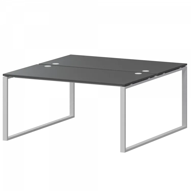 Бенч двойной на 2 рабочих места АМБ.О-003.60 Антрацит/Белый 1400x1236x760 Арго-М
