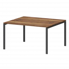 Бенч двойной на металлокаркасе СМС2-П-18К.120.Пр25 Таксония/Антрацит 1800x1236x750 Смарт